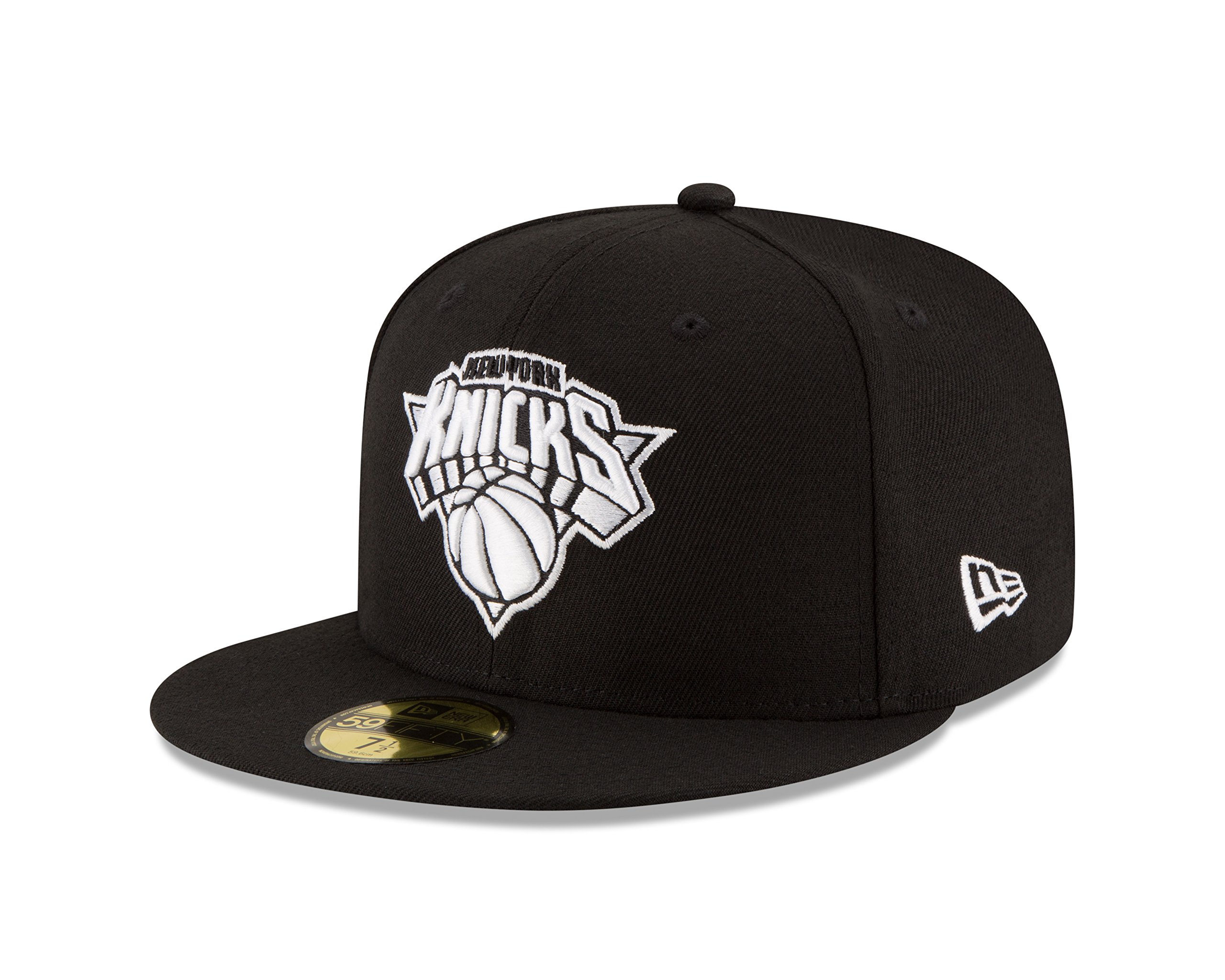 New Era NBA Black & White 59Fifty Fitted Cap, 7.25 — image 1