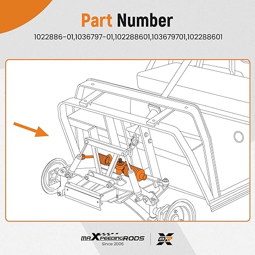 Miniatura 12 de maXpeedingrods Conjunto de caja de engranajes de dirección para carrito de golf EZGO RXV 2008 en adelante carros eléctricos de gas con extremos