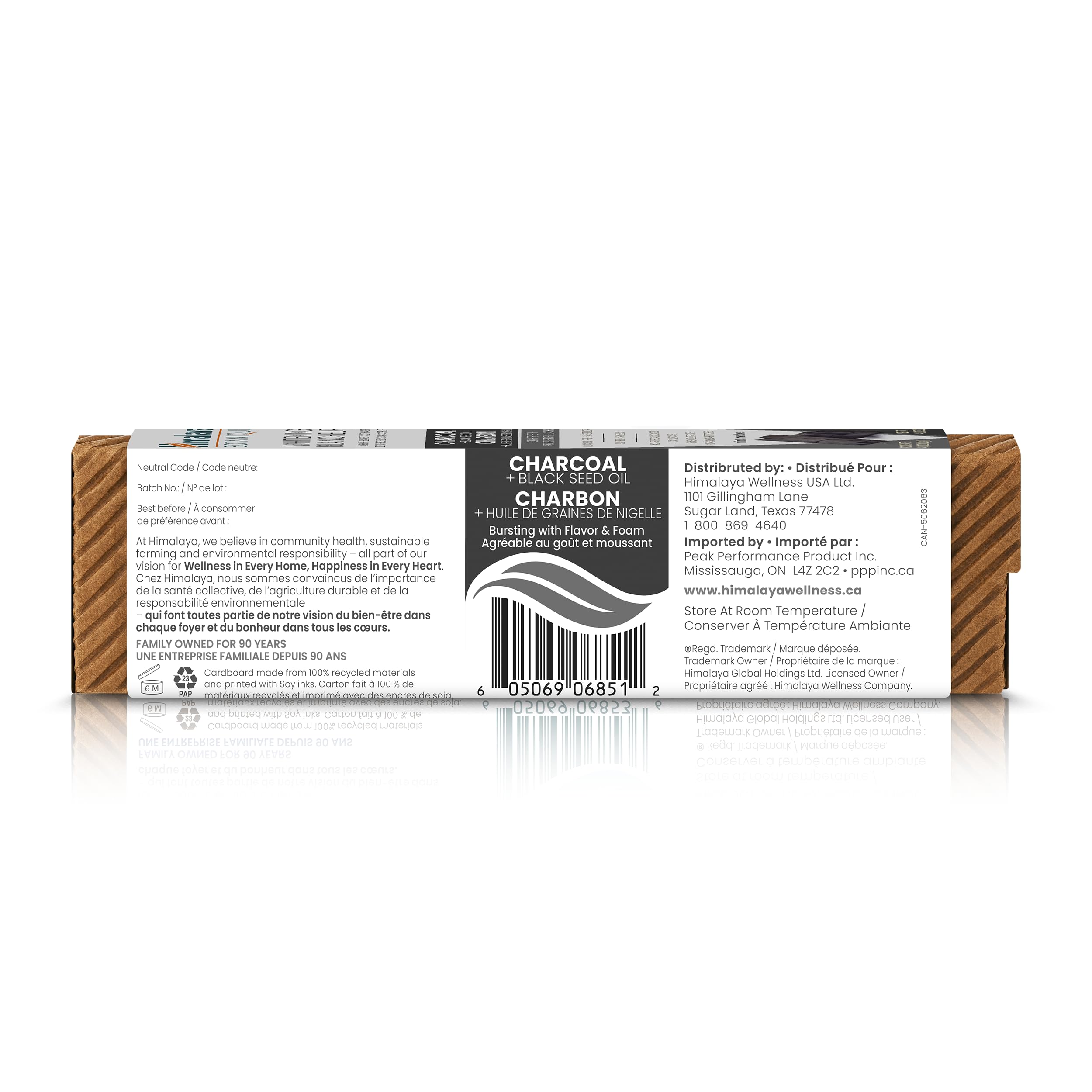 Himalaya Botanique Wybielanie Anti-Plaque Zębów Pasta z Węgiel Drzewny + Olej z Czarnych Nasion, 113 g