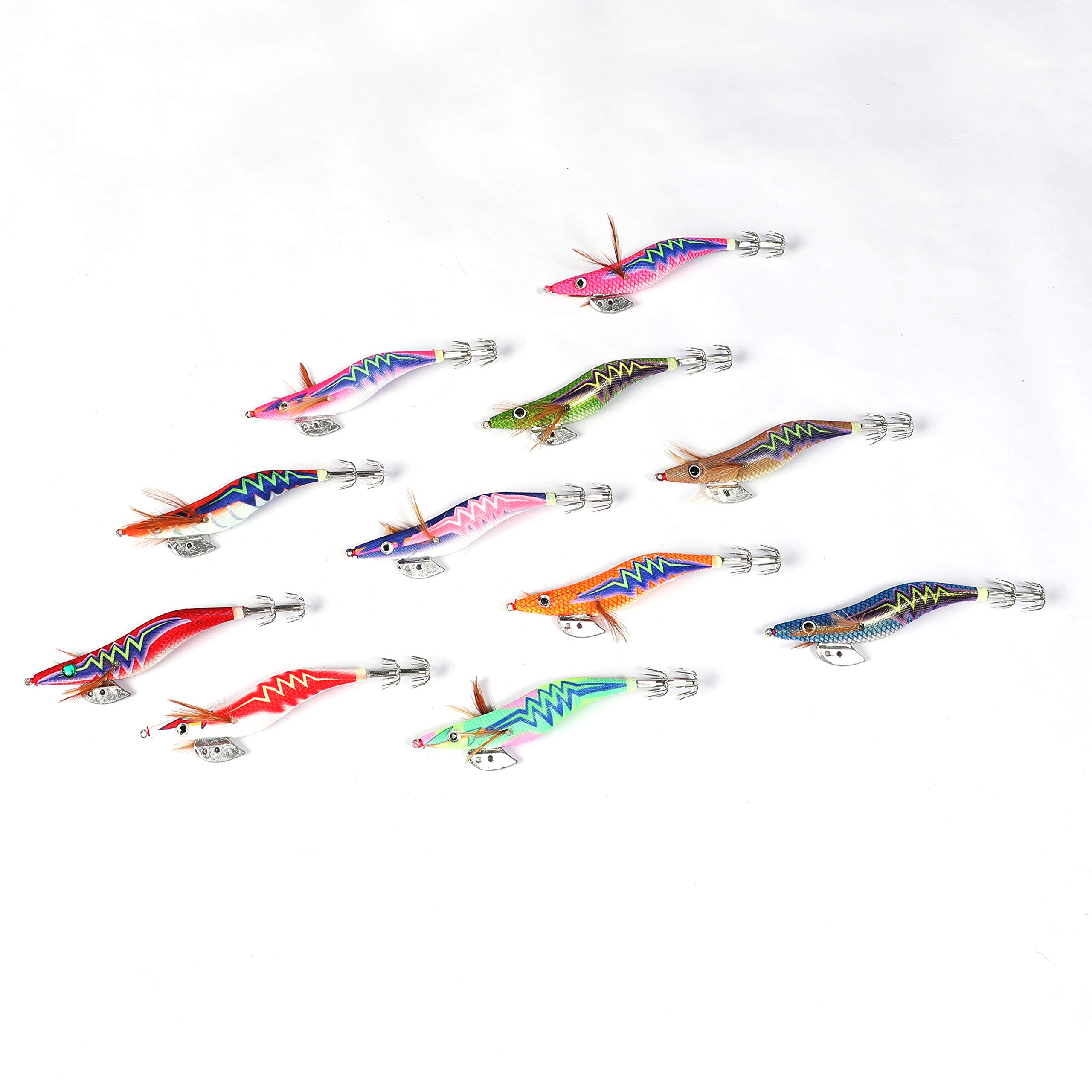 エギ ルアーセット 多色 10個 Amazon | TSURIVALE エギセット 2021新デザイン 10タイプ爆釣