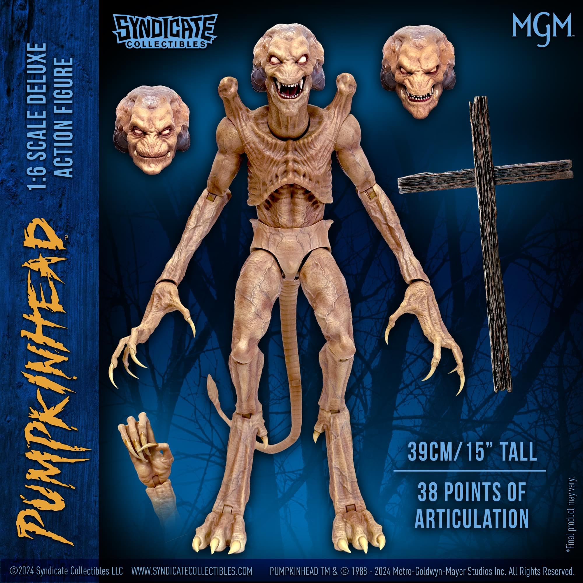 Amazon.com: Toynk Pumpkinhead 15-Inch Deluxe Action Figure