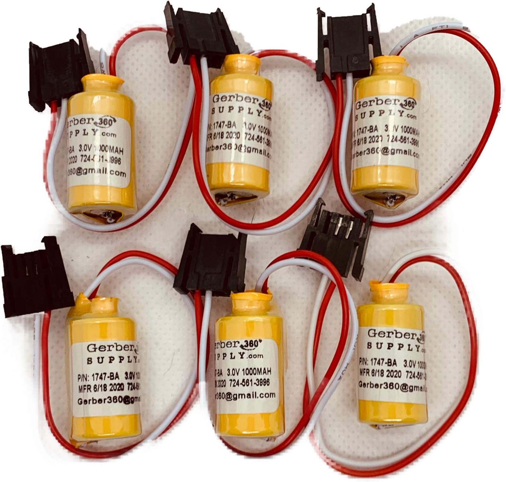 (6 Pack) 1747-BA / 1769-BA Backup Battery fits AB PLC's SLC500 1747 BA