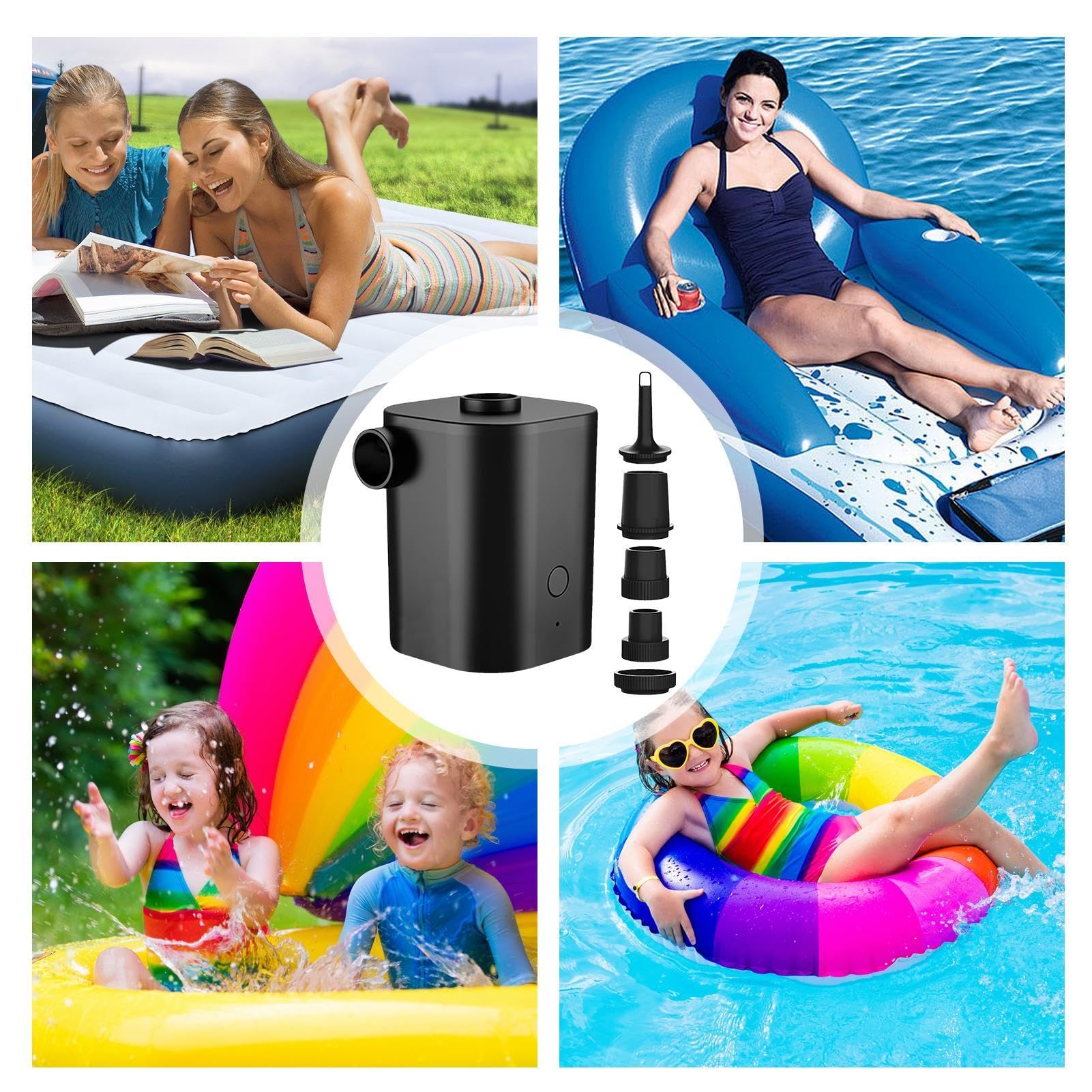 Amazon.co.jp: マットレス用エアポンプ - ポータブルプール空気