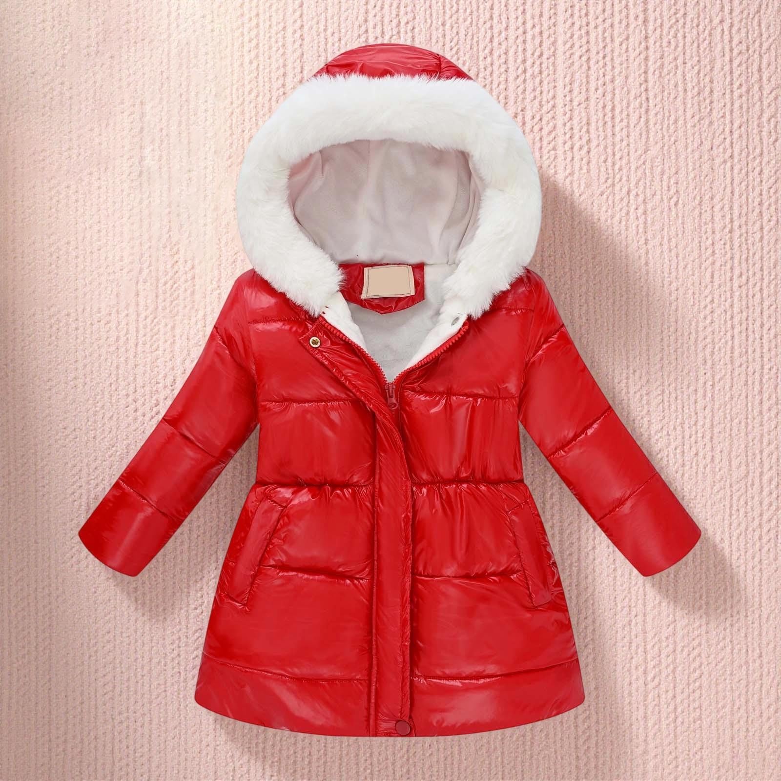 Chaqueta Polar con Capucha Niña Cremallera Invierno Termicos