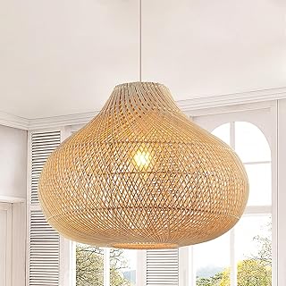12 Living Room Ceiling Light Ideas for Better Ambience 45 Large Rattan Pendant Light, 19.7