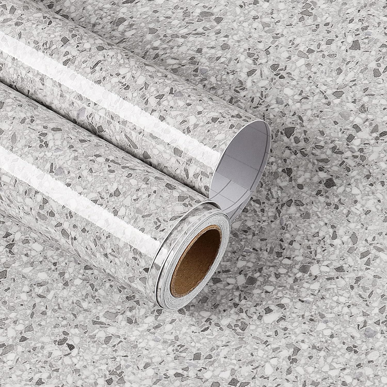 Yenhome 118"x30" Peel and Stick Countertops Marble Contact Paper for Countertops Waterproof Contact Paper for Bathroom Countertop Cabinet Glossy Granite Wallpaper Peel and Stick Kitchen Counter Covers