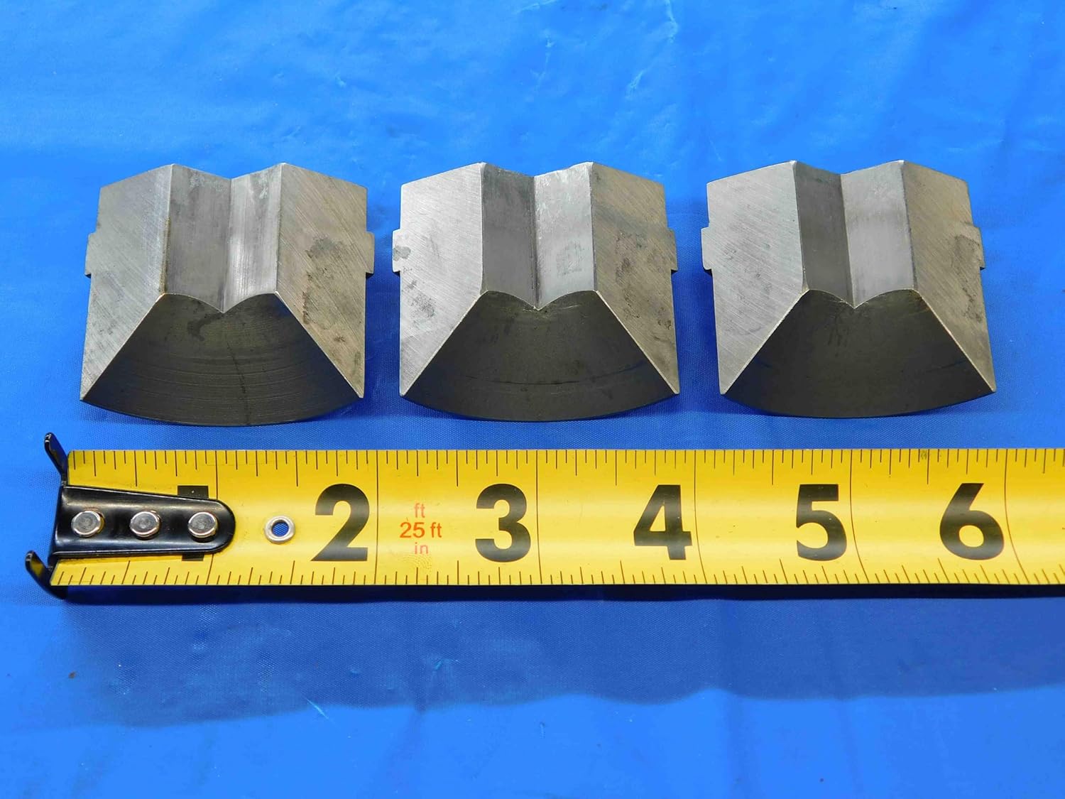 3pc Set HARDINGE S20 Collet Pads HEX Serrated 7/8 .875 USA Made - JC2726BH3