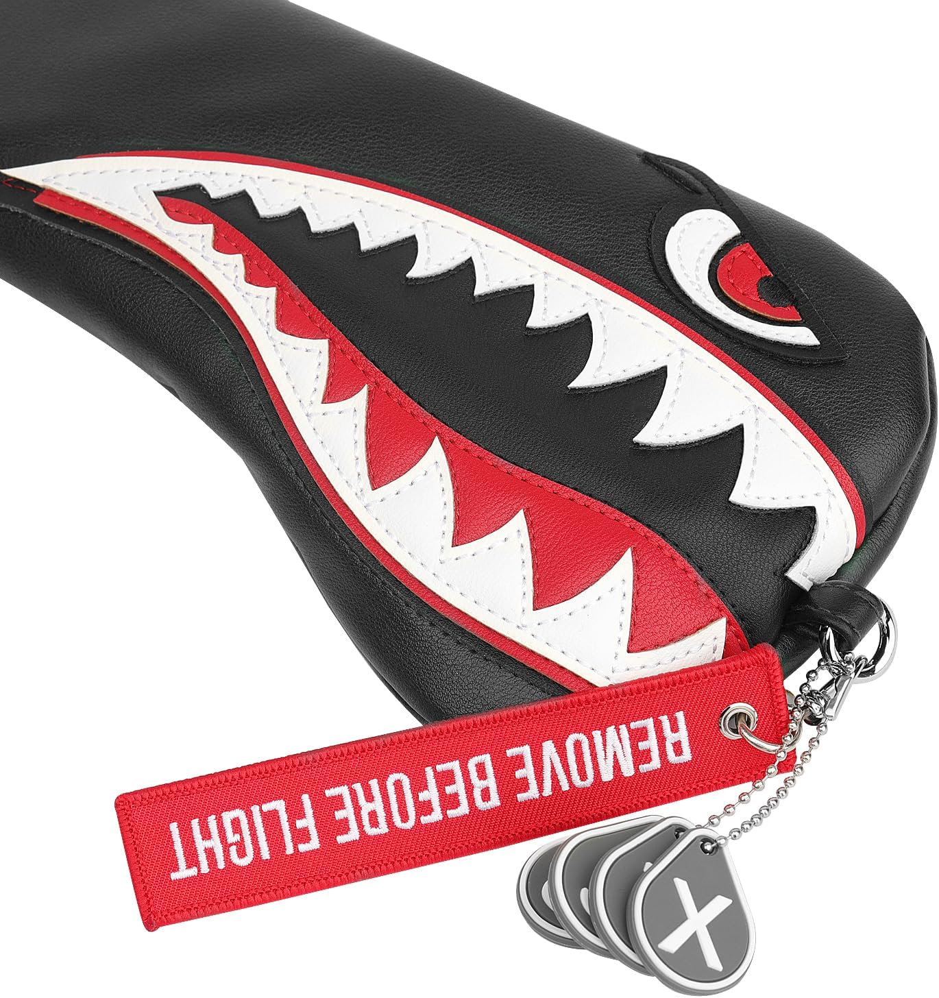 New Flying Tiger Warshark Golf Headcover for Golf Club Available for Driver/Fairway/Hybird (Fairway Cover)