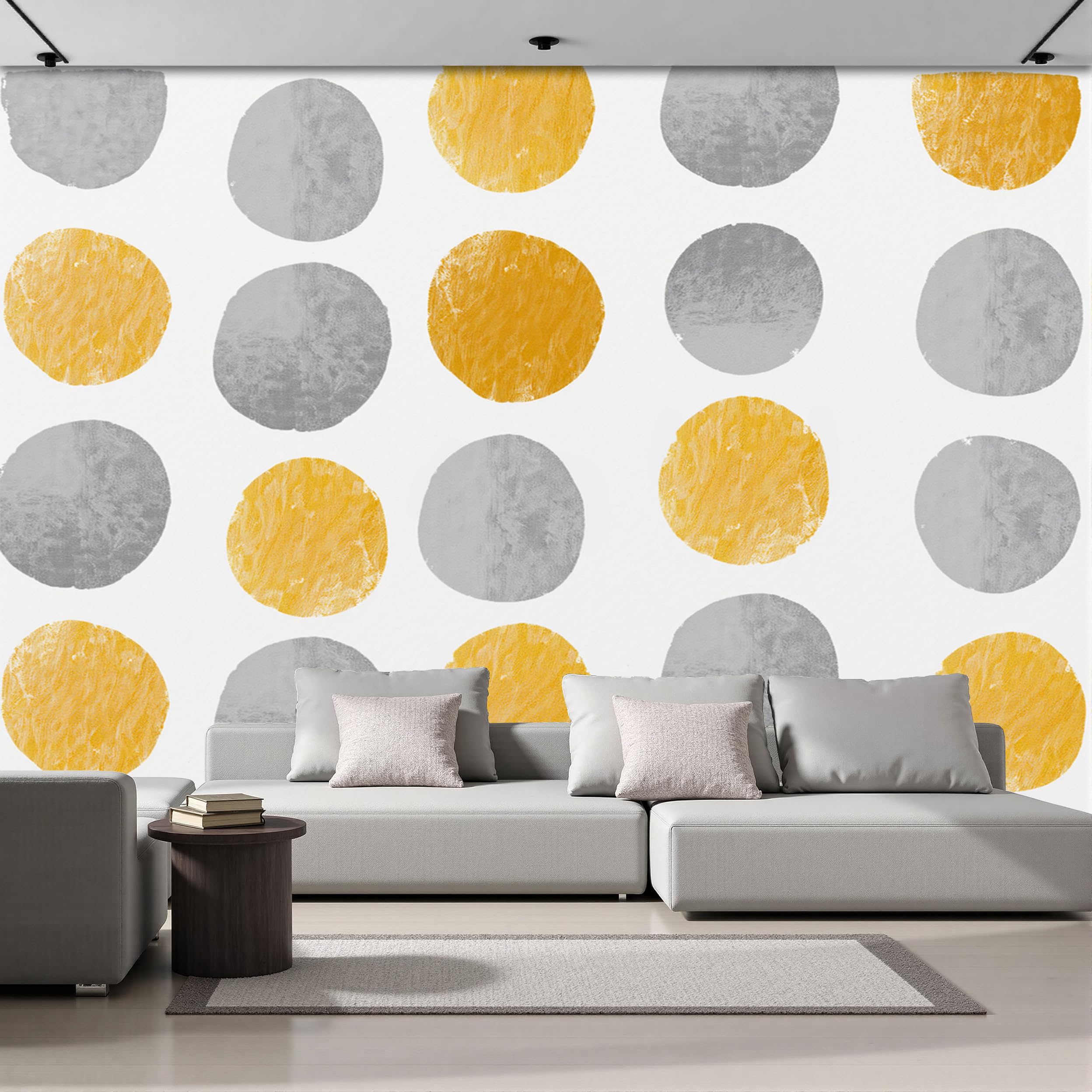 Papier peint mural salon chambre à coucher géométrie simple aquarelle 3D