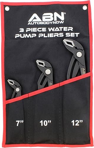 Miniatura 7 de ABN Juego de alicates ajustables para bomba de agua, juego de herramientas de alicates de bloqueo de mandíbula, 7, 10, 12 pulgadas
