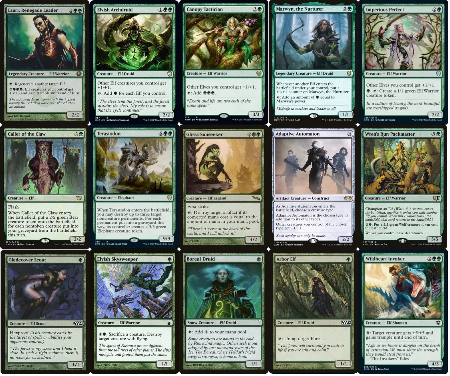 Amazon.com: Elf EDH Deck - Custom Built - Elite - MTG - Commander