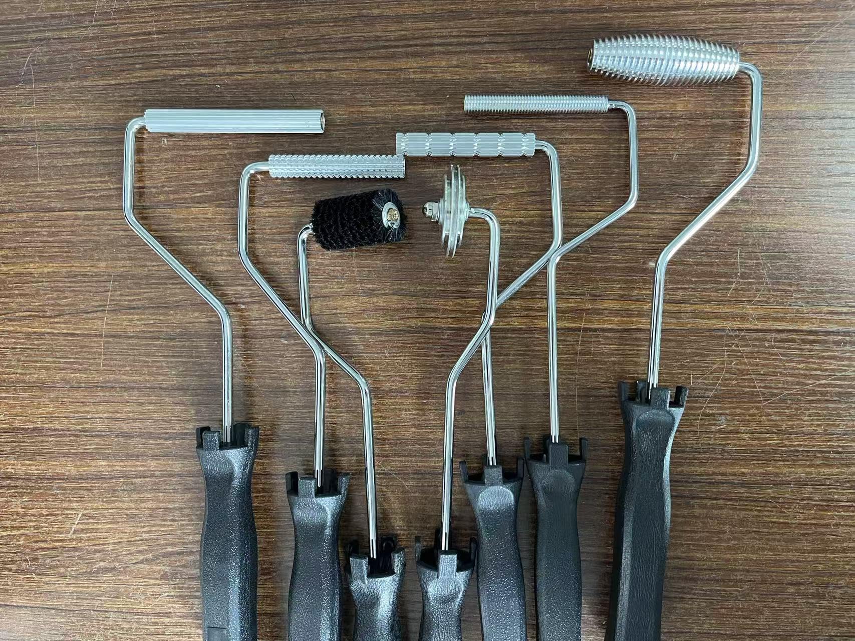 LFI set10 7 pcs Fiberglass Rollers Bubble Tool Fiberglass Laminating Roller, Resin Bubble Roll Composite Laminatingroller Project Kit