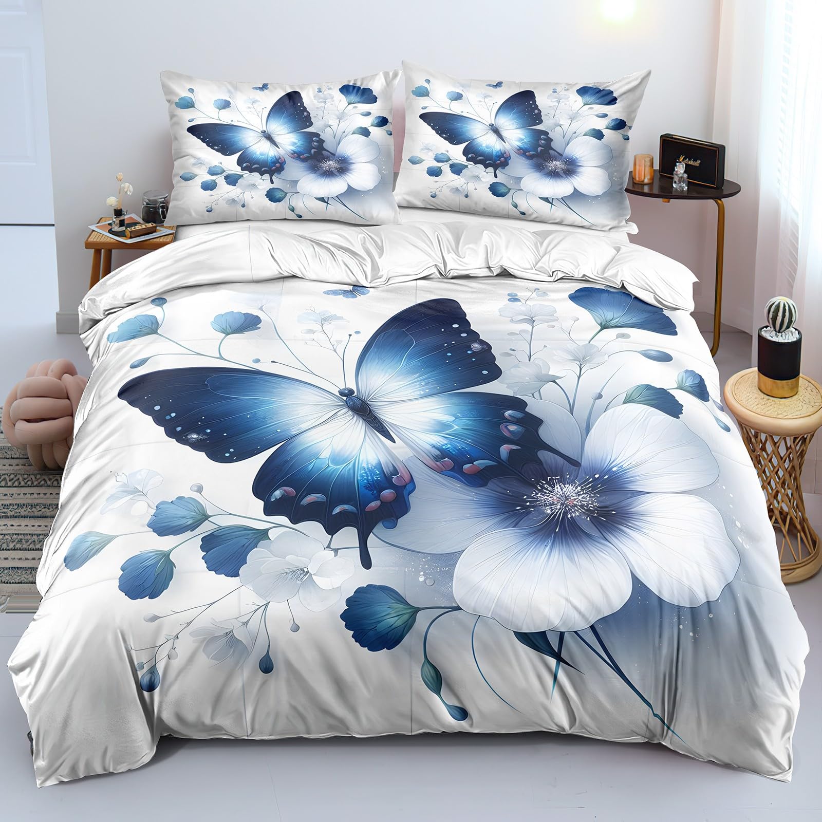 Housse de couette 240x260 papillon pour transformer votre chambre en un havre de paix printanier