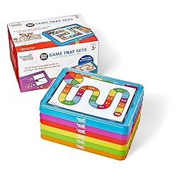 hand2mind Little Minds at Work Game Tray Set by Tara West, Includes Reading & Math Preschool Learning Activities, Science of Reading Manipulatives, Math Games for Kids, Teacher Supplies for Classroom