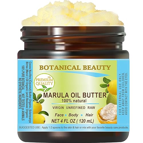 Miniatura 7 de Aceite orgánico MARULA MANTEQUILLA virgen, crudo sin refinar 16 onzas líquidas - 16.2 fl oz Hidratante para rostro, piel seca, cuerpo, cabello