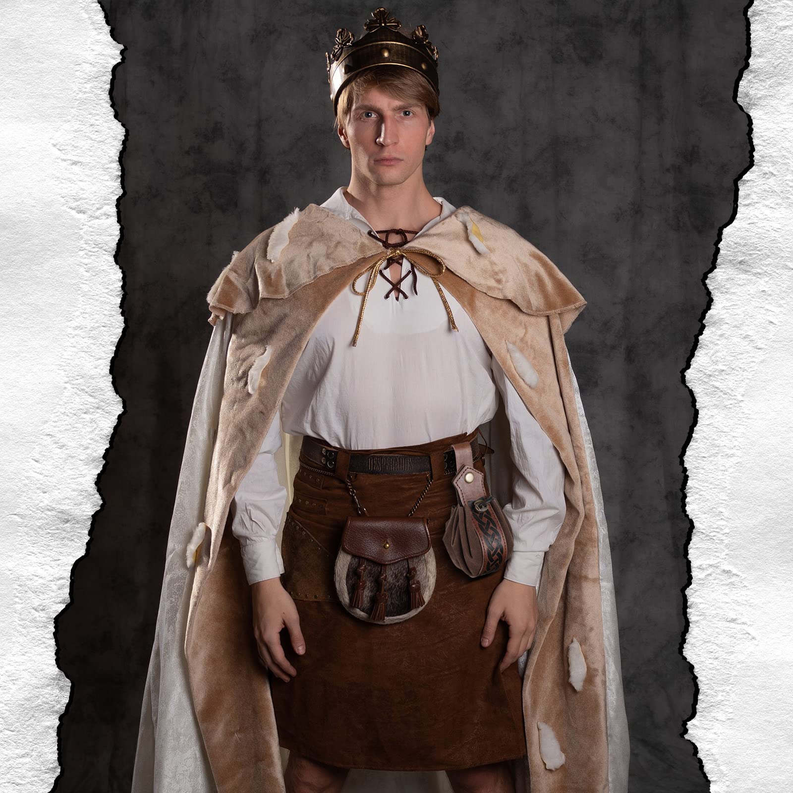 Medieval Belt Pouch – Vintage Drawstring Leather Purse For Renaissance Fairs & Cosplay