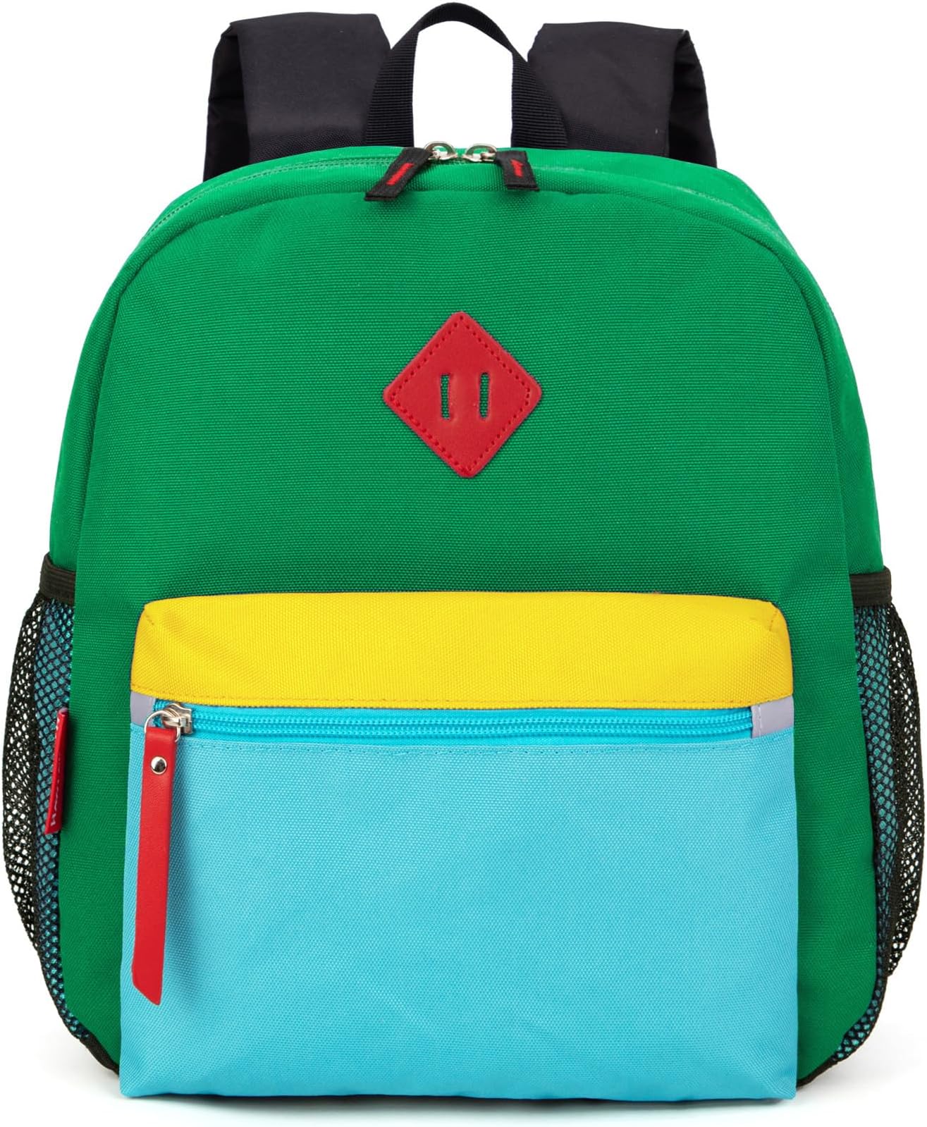 Little Kids Backpack for Boys or Girls, Toddler School Bag Fits 3 to 6 years old, Green, 12 Inch