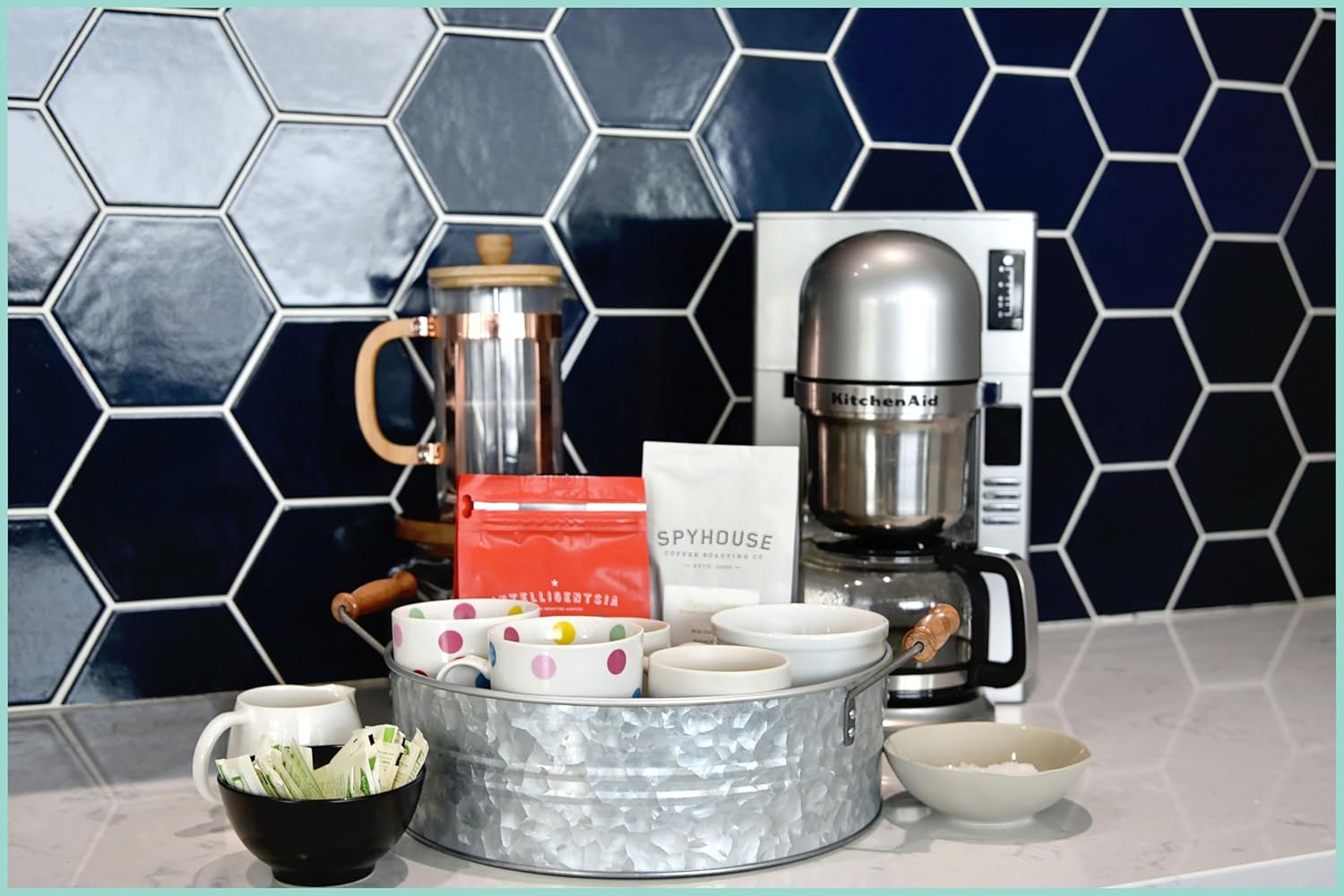 OUTSHINE Galvanized Metal Tray for Storage and Farmhouse Decor | Decorative Tray for Coffee Table, Kitchen, Bathroom, Pantry, Wedding, Christmas, Easter - Image 8