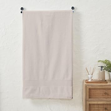 Fabstyles Oversized Premium Bath Sheet 40 Inches by 80 Inches, Extra Thick and Absorbent, Bath Towel Sheet with Hanging Loop, Jumbo Large Bath Towel. Linen