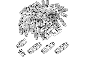 50 Pack Brass Screw Clasps for Jewelry Making