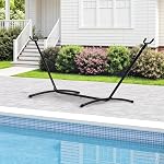 Support de hamac FDW portable en acier robuste, support uniquement pour patio extérieur ou intérieur avec sac de transport