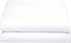 Luxury Flat Sheet on Amazon Elegant Comfort Wrinkle-Free 1500 Premier Hotel Quality 1-Piece Flat Sheet, Twin/Twin XL Size, White
