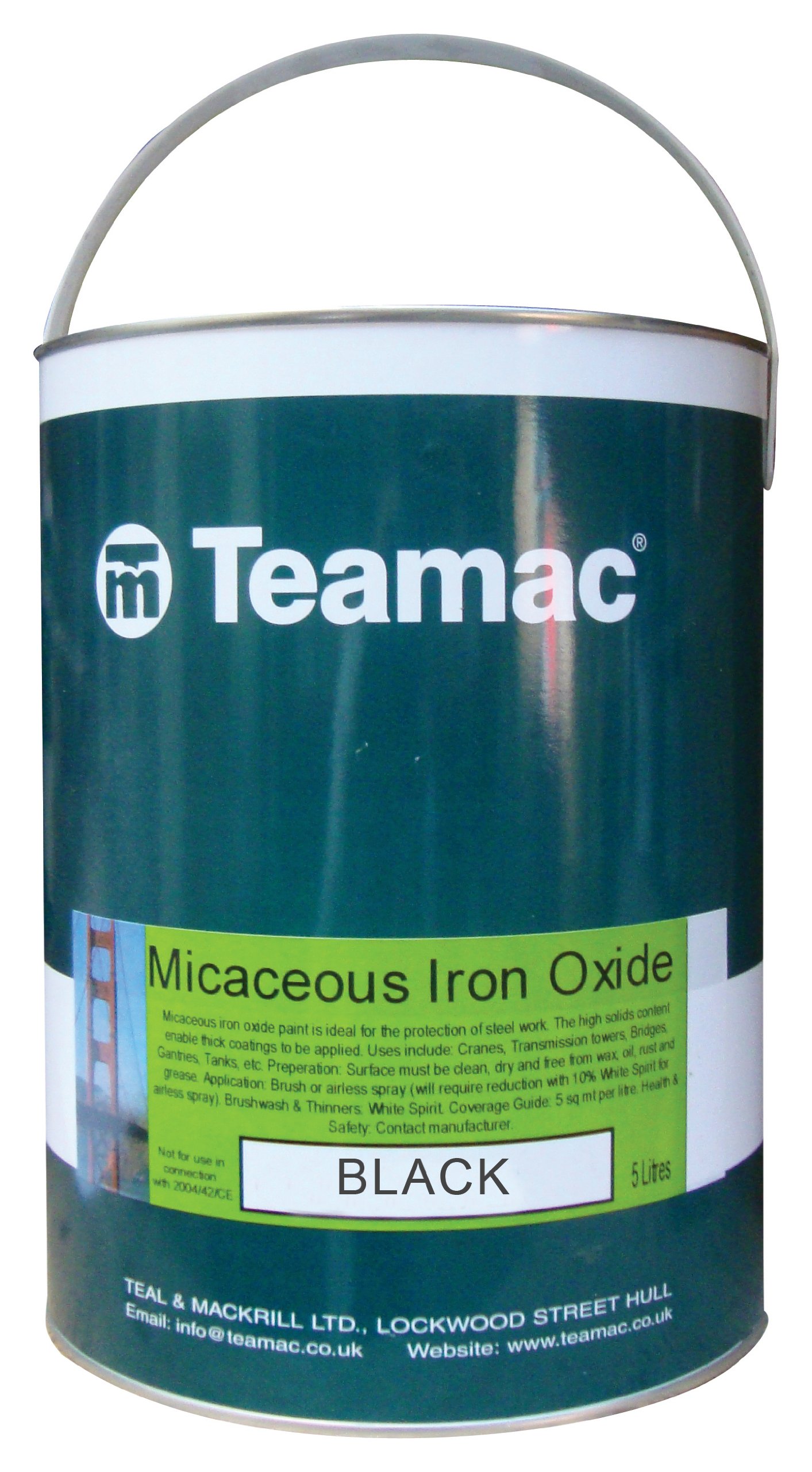 Teamac Micaceous Iron Oxide - Silver Grey - 5 Litre