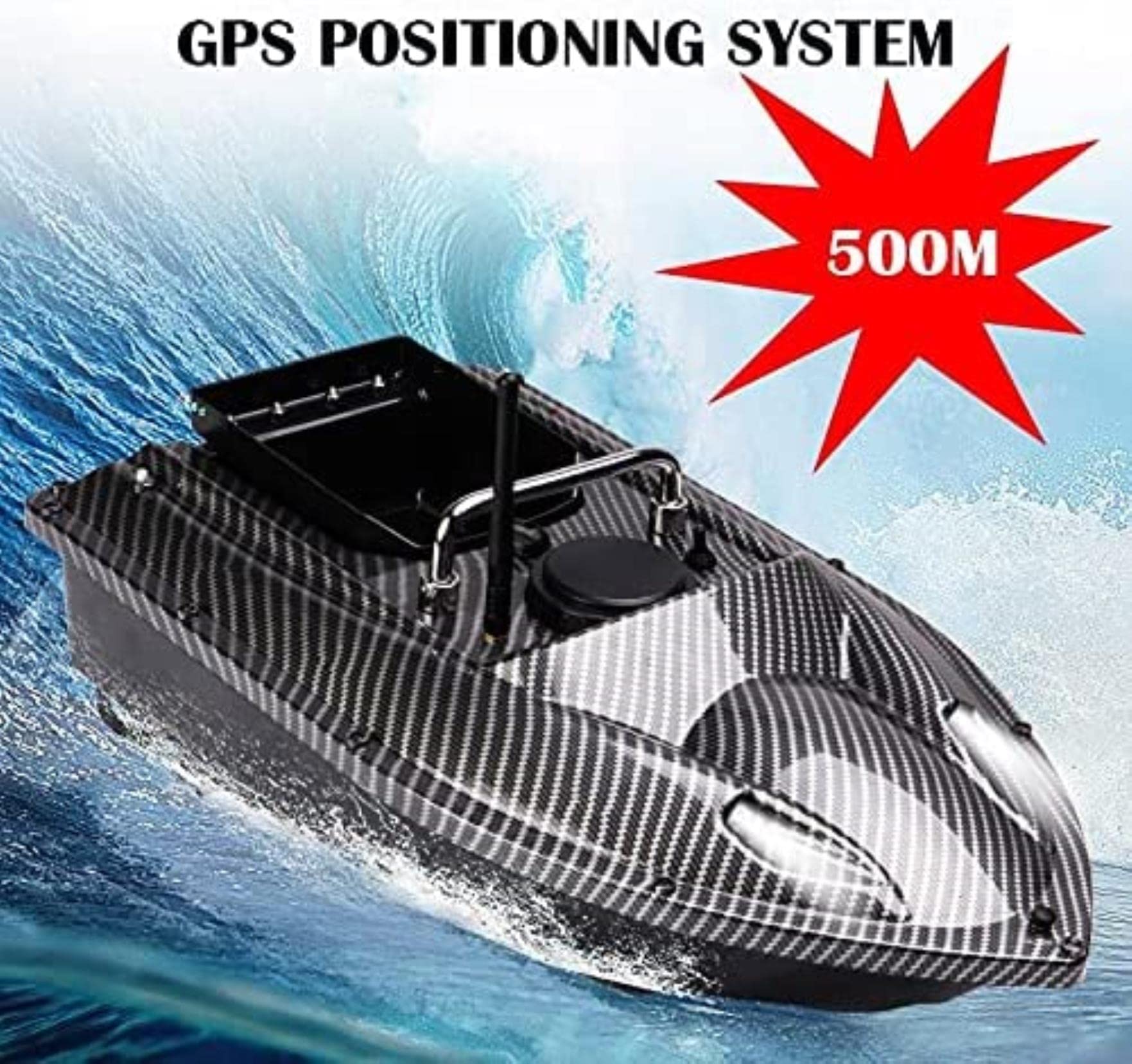 Bateau amorceur, Bateaux amorceurs pour la pêche à la Carpe, Bateaux amorceurs, régulateur de Vitesse sans Fil Intelligent GPS Camouflage RC Bateau amorceur 500