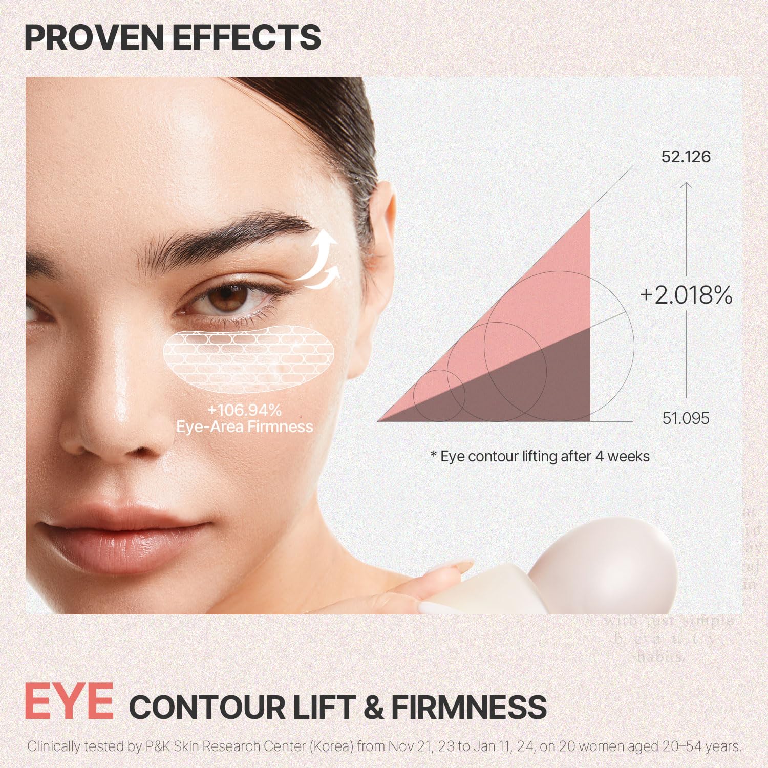 BHAB SLOWCHAGA Glow Firm Face & Eye Serum with Niacinamide, Peptides & Glutathione - Lifting, Firming, Glass Skin Glow, Deep Hydration & Barrier Support Korean Skincare 1.69 fl oz (50ml) - Image 7