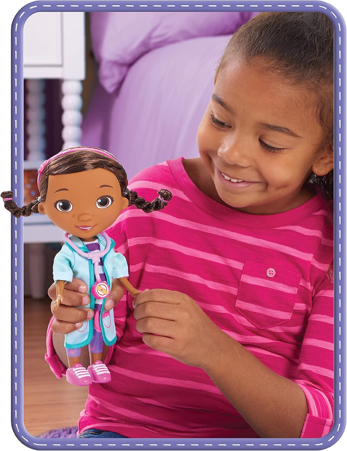 Disney Junior Doc McStuffins Pet Rescue 8.5 Inch Doc Doll and Accessories, by Just Play