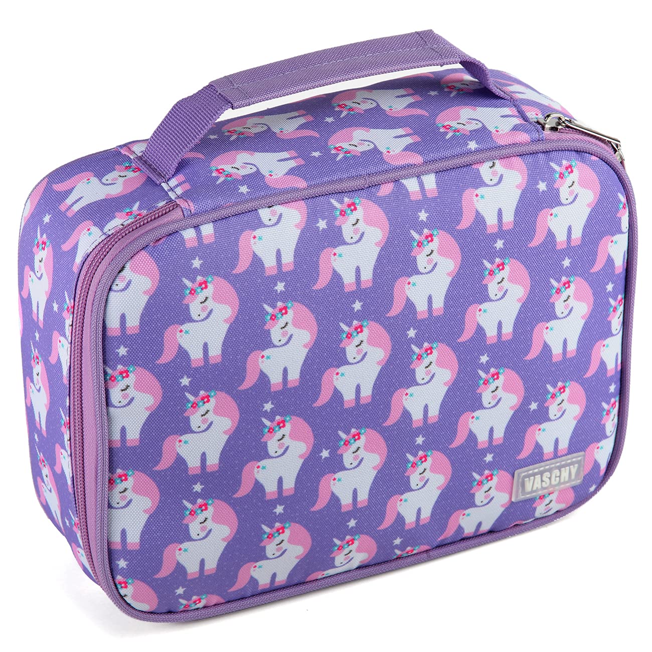 VASCHY Estuche Grande, Estuche Escolar de Grande Capacidad para Mujer Niña Estuche Lapices Estuches Multifuncional para Papelería con Compartimento Extraíble para Escuela Oficina Trabajo, Unicornio