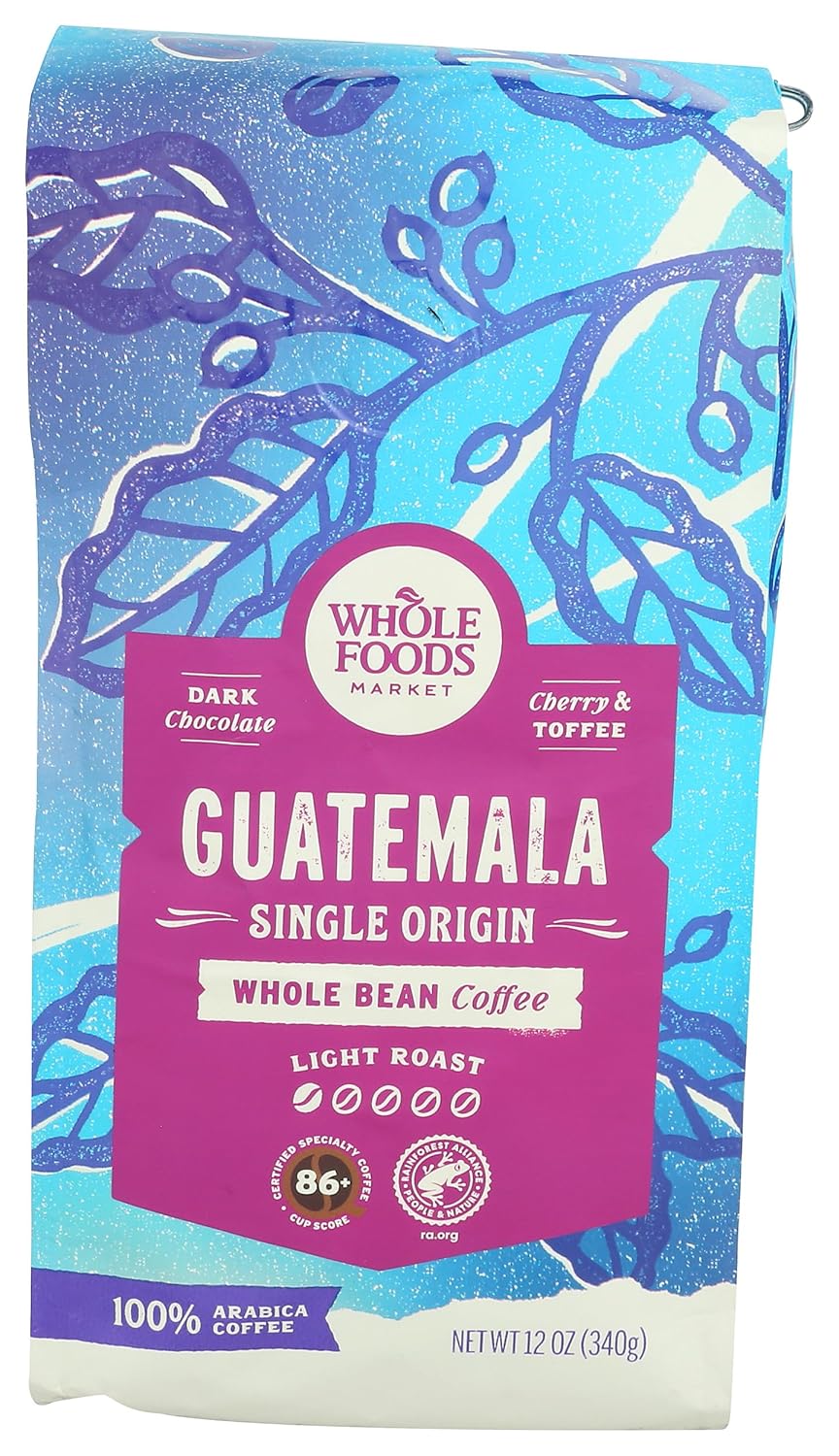 Whole Foods Market, Coffee Guatemala Whole Bean, 12 Ounce