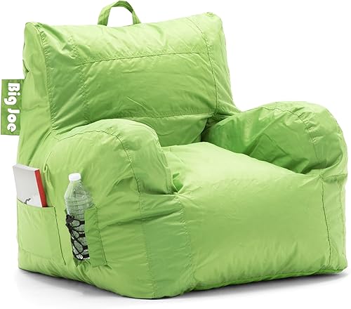 Miniatura 5 de Big Joe Fuf - Puf grande relleno de espuma con funda extraíble, Lenox cobalto, silla grande de 4 pies y para dormitorio con soporte para bebidas y