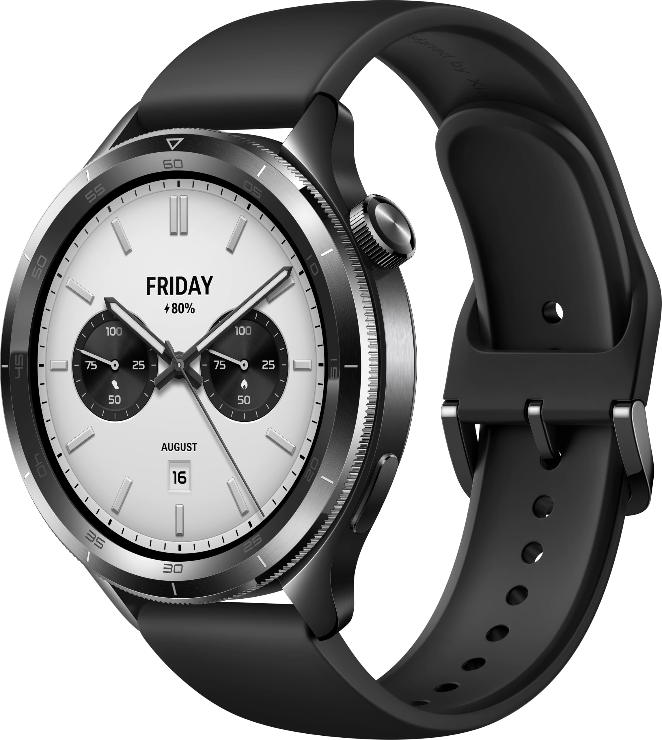 Xiaomi Watch S4 Black |Smartwatch| 1.43" AMOLED display, Long battery life, Bluetooth calling, Noise reduction, Advanced health detection, 15 days battery life (Renewed)