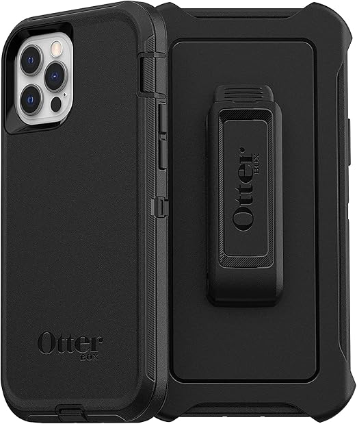 OtterBox DEFENDER SERIES Case & Holster for iPhone 12 / iPhone 12 Pro - Black