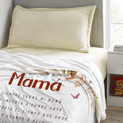 Miniatura 4 de Regalos para mamá, manta de regalos para mamá de 60 x 50 pulgadas, regalos para mamá en español, feliz cumpleaños mamá, regalos para mamá mexicana,