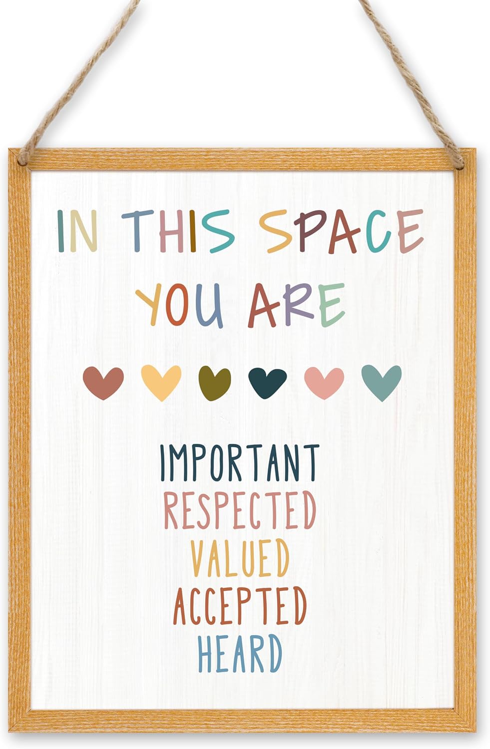 patcate Inspirational Motivational Classroom Wall Hanging Art Decor, Colorful Mental Health Therapy Office Decor, Counseling Office Must Haves (A03)