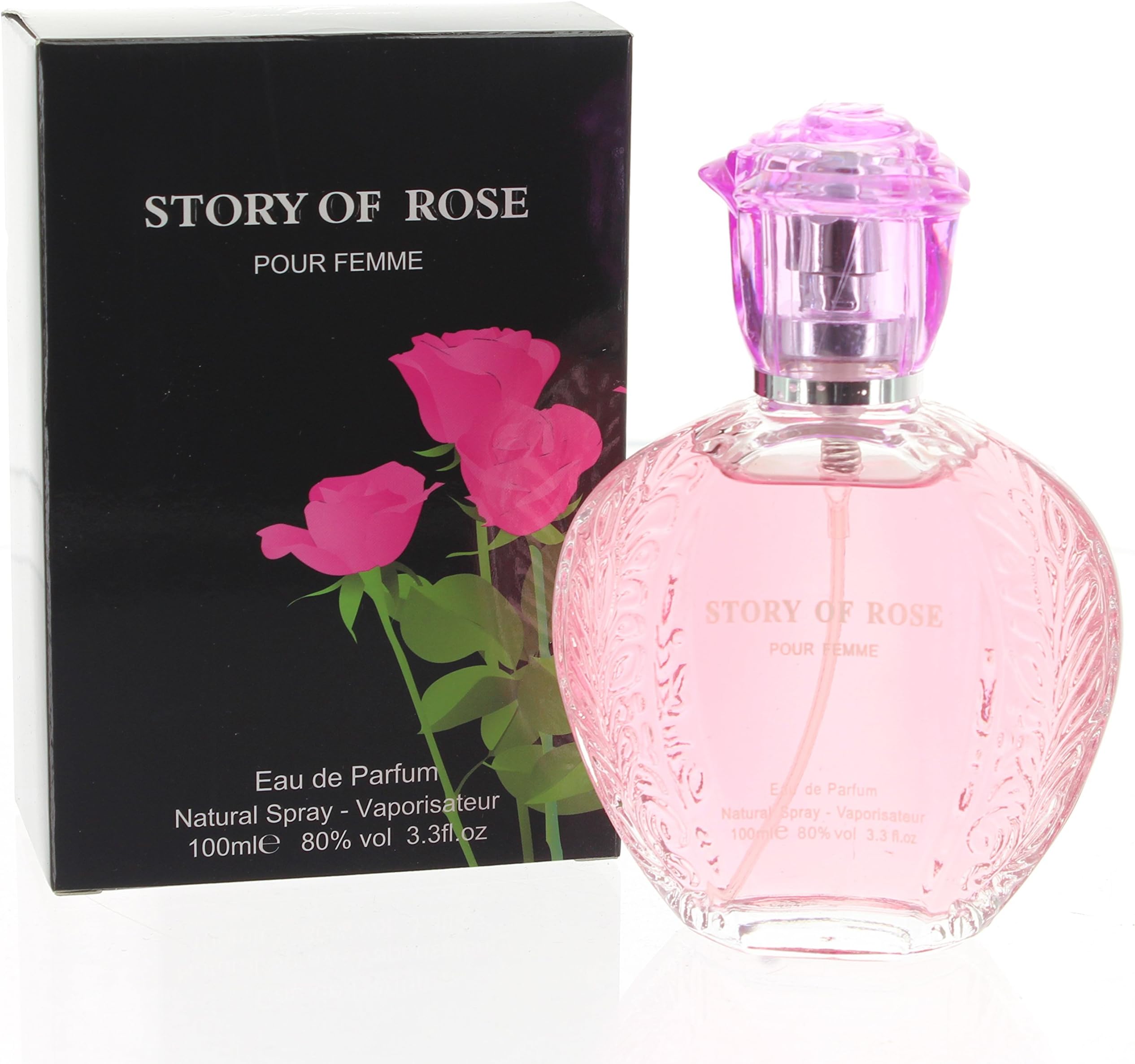 STORY OF ROSE POUR FEMME WOMEN - EAU DE PERFUME NATURAL SPRAY 100ml