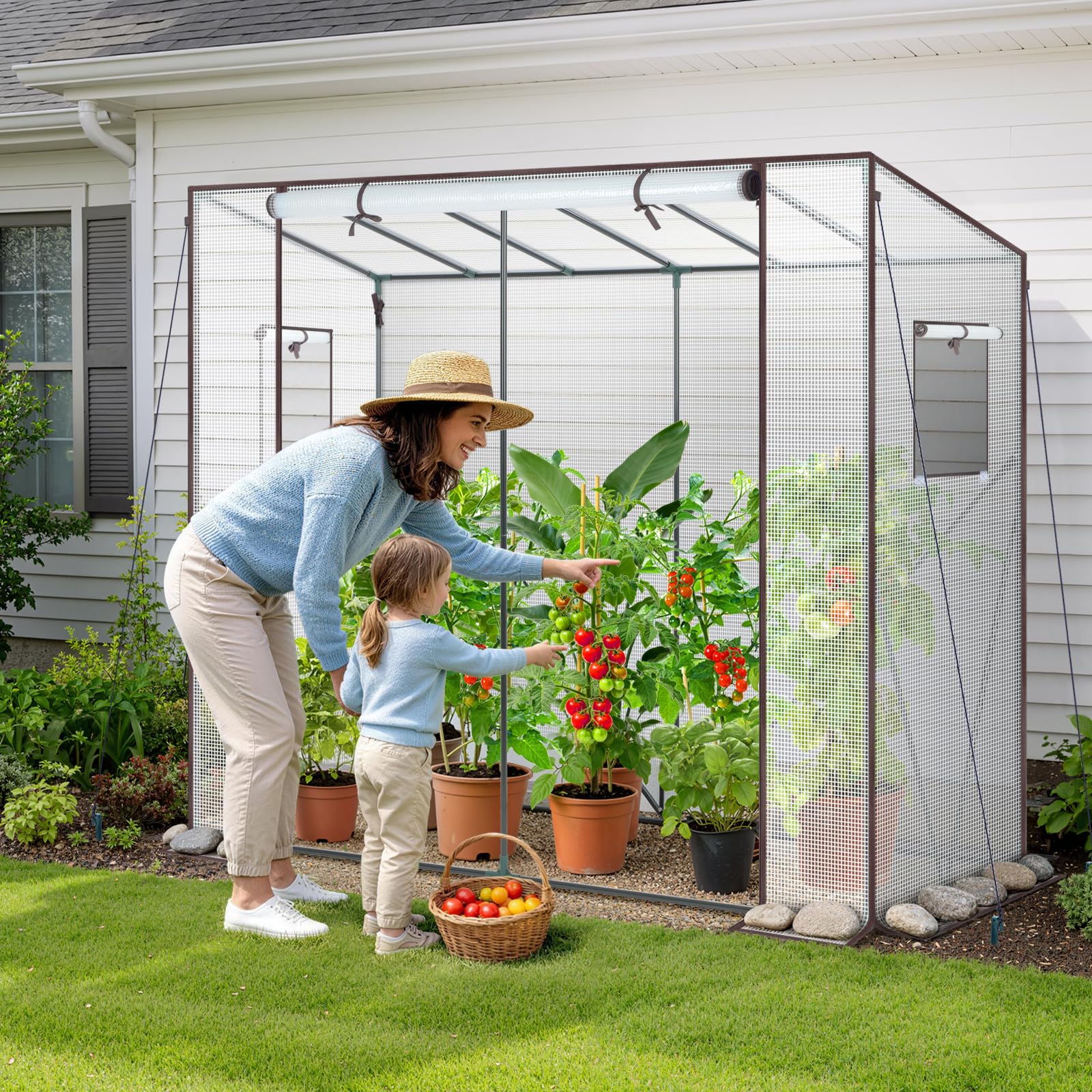 Amazon.com : Ohuhu Tomato Greenhouse for Outdoors: Portable Lean