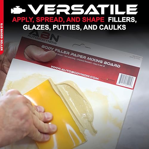 Miniatura 3 de ABN Juego de 50 piezas de esparcidores de carrocería de automóvil, juego de aplicadores de relleno de cuerpo de plástico flexible de 4 pulgadas para