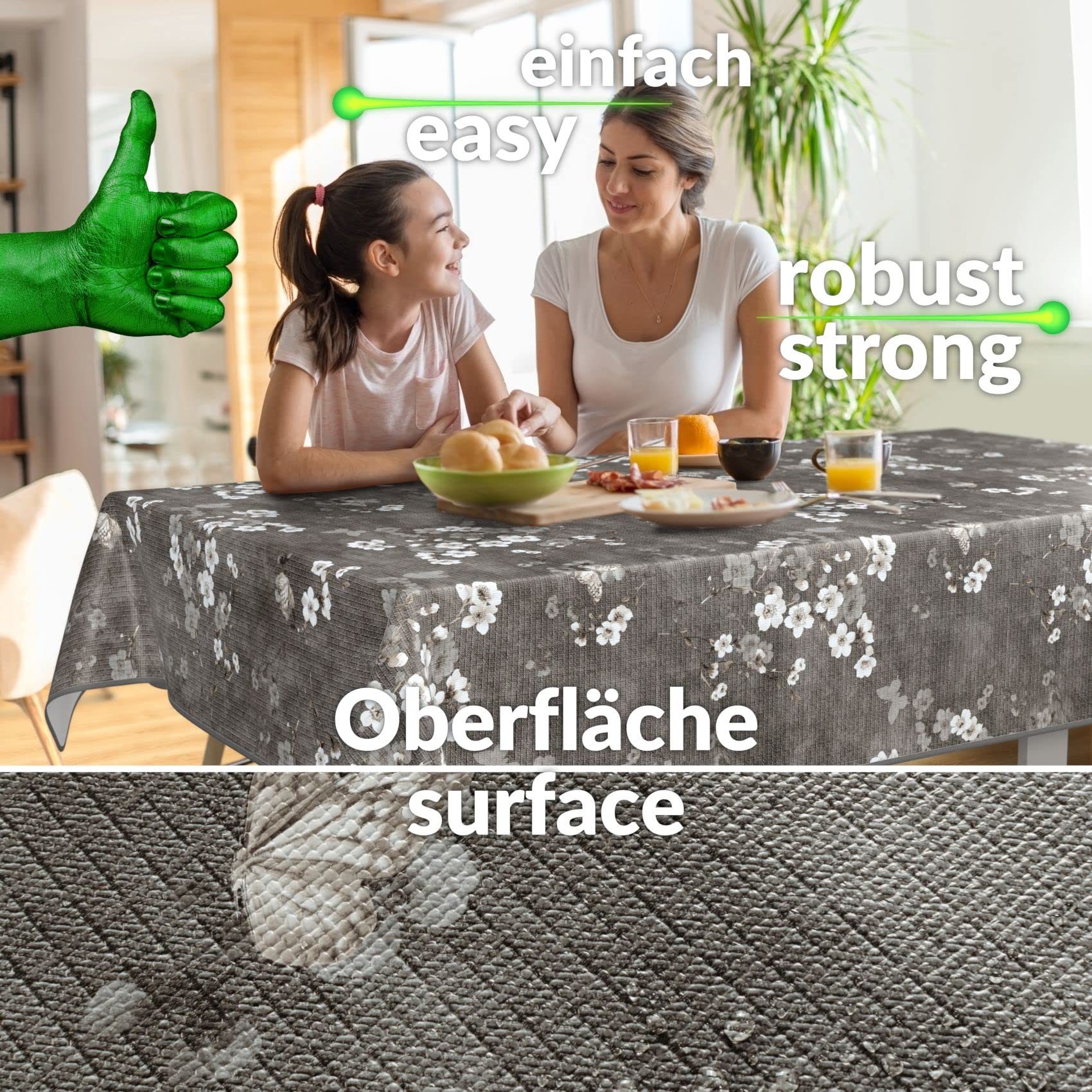 Nappe En Toile Cirée Lavable, Rectangulaire, Ronde, Ovale, Gaufrée, Pour Table De Jardin, élégance, Bord Coupé, 120 X 140 Cm, Elina