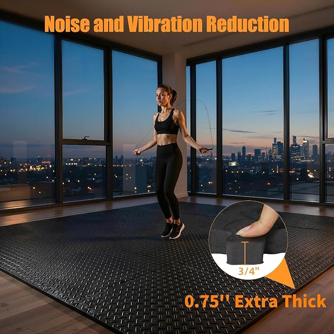 ZENY 24 Pack Puzzle Exercise Mat, 3/4'' EVA Interlocking Foam Floor Tiles miniatura 4
