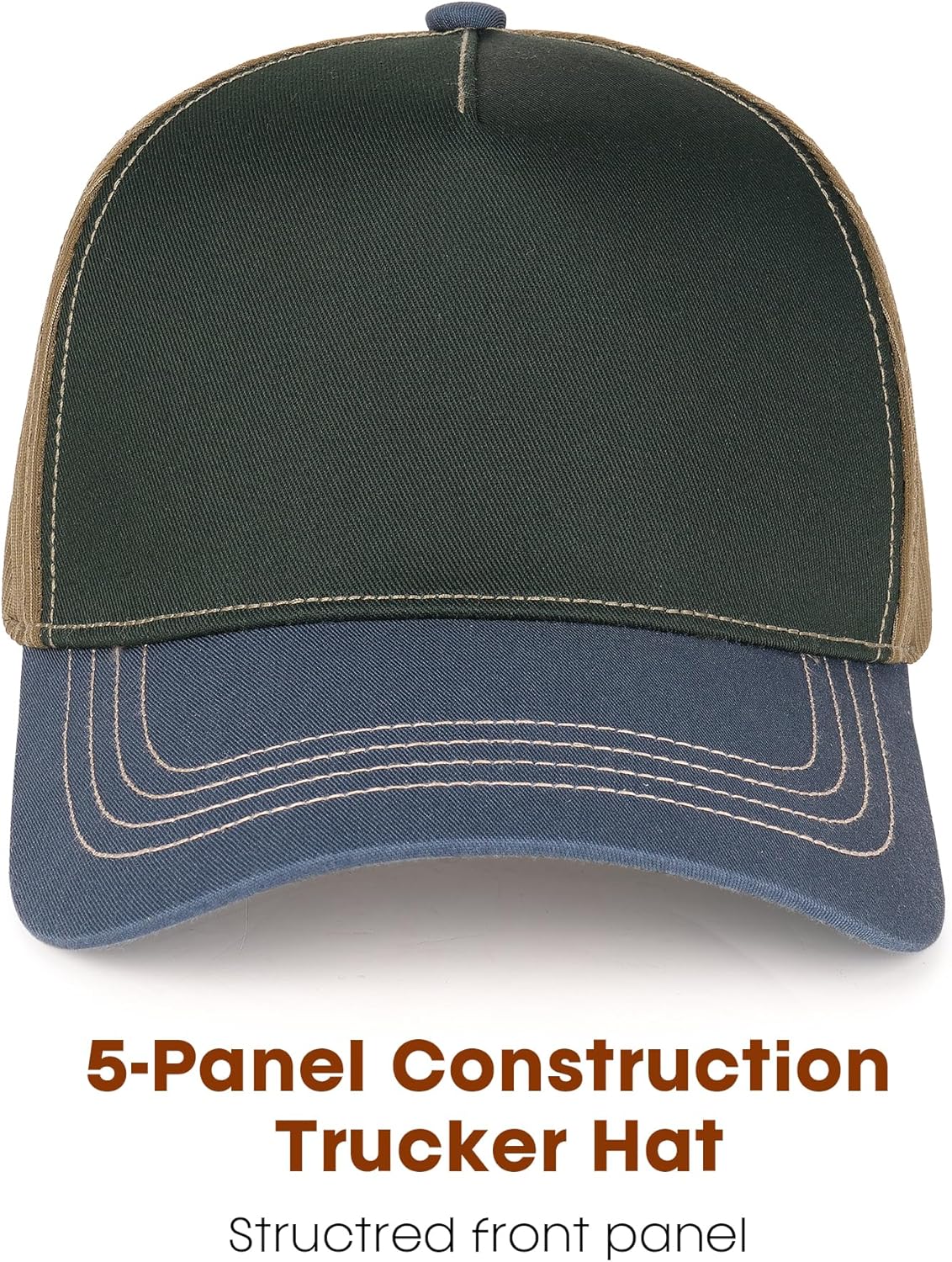 FURTALK Trucker Hat Structured Front Baseball Cap Lightweight Soft Mesh Snapback Hats for Men Women - Image 2