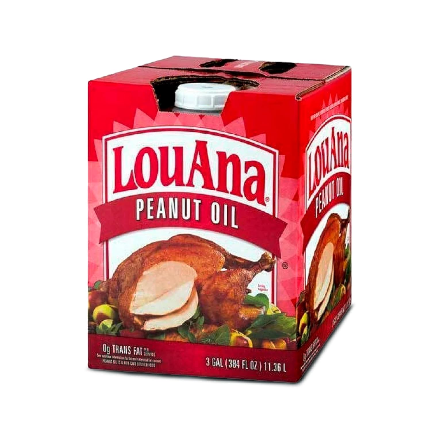 2MS Bulk Peanut Frying Oil: 20 x 3 Gallon (384 fl oz) Plastic Bottles Box for Commercial Kitchens