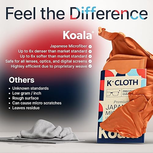 Miniatura 5 de Paño de Limpieza de Lentes Koala Microfibra Japonesa Paños de Limpieza de Gafas Limpiador de Lentes de Gafas Limpiador para Gafas, Cámara, Casco