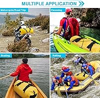 Vista 7 de Gonex Bolsa de lona impermeable extra grande de 40 L, 60 L, 80 L, bolsa de lona seca de viaje, bolsa resistente con correas y asas duraderas