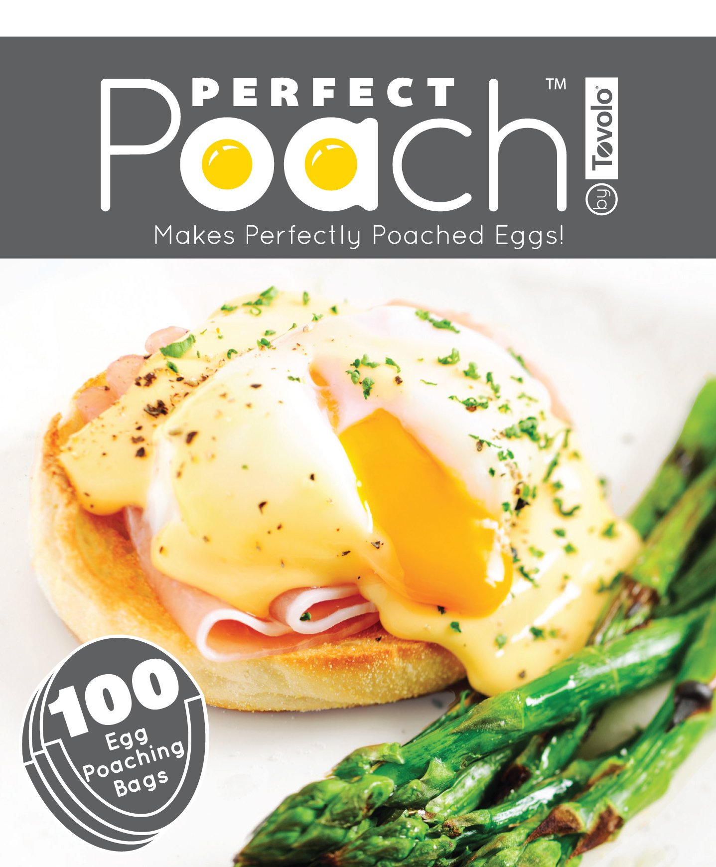 Pocheuses à œufs Tovolo Perfect Poach blancs : lot de 100 filtres de cuisson