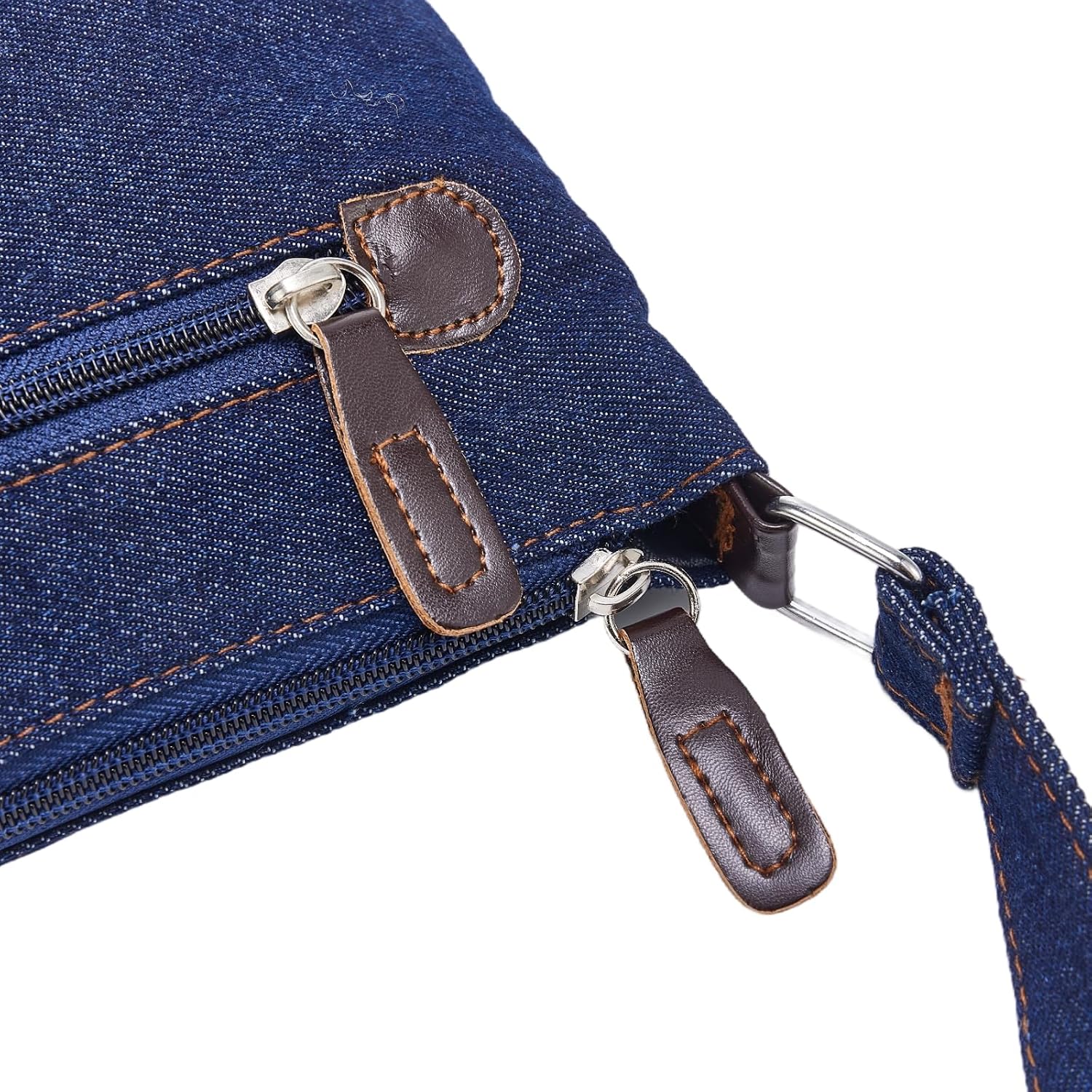 DSORVICD Denim Purses for Women Crossbody Bags Blue Fabric Jean Boho Purse