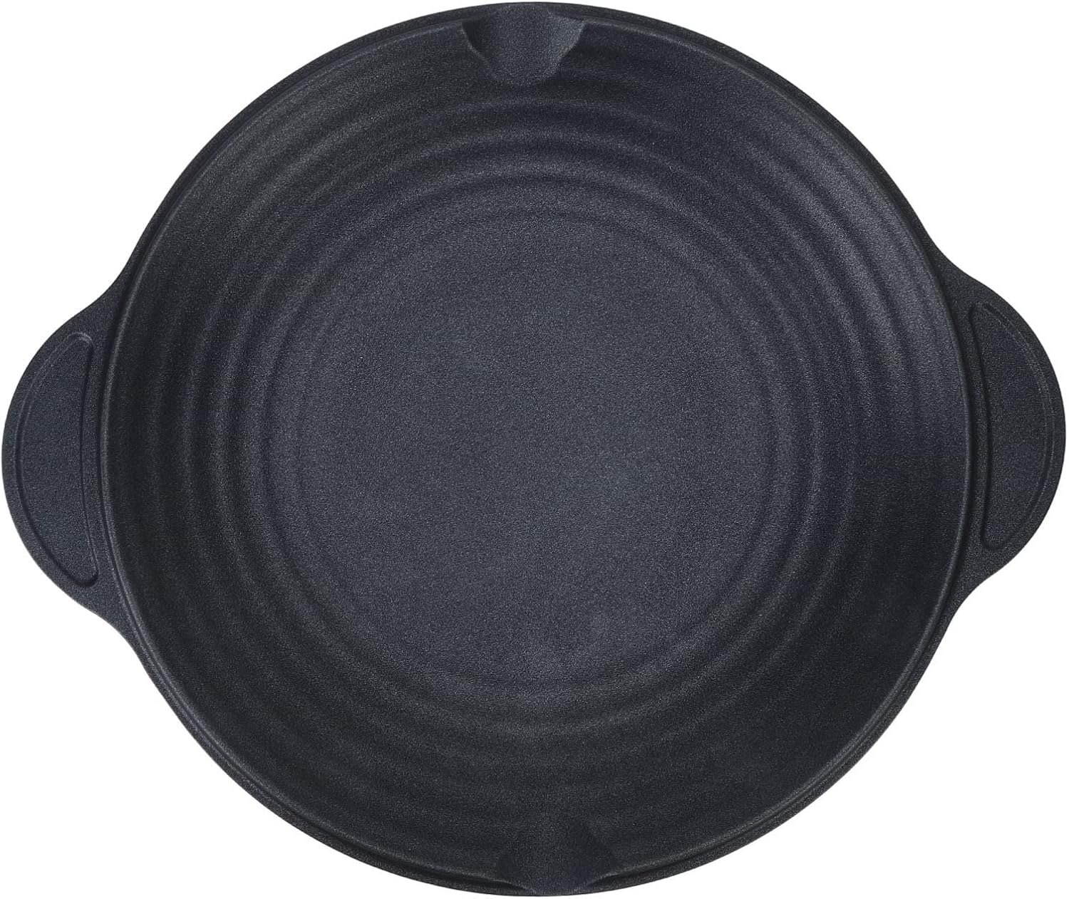 Grill Pan, Aluminum Alloy Multifunctional Grill Pan with Non stick Round Design Stove Top Grill Pan Portable BBQ Stove Accessory for Pork Belly Pancake Fried Rice (34CM)