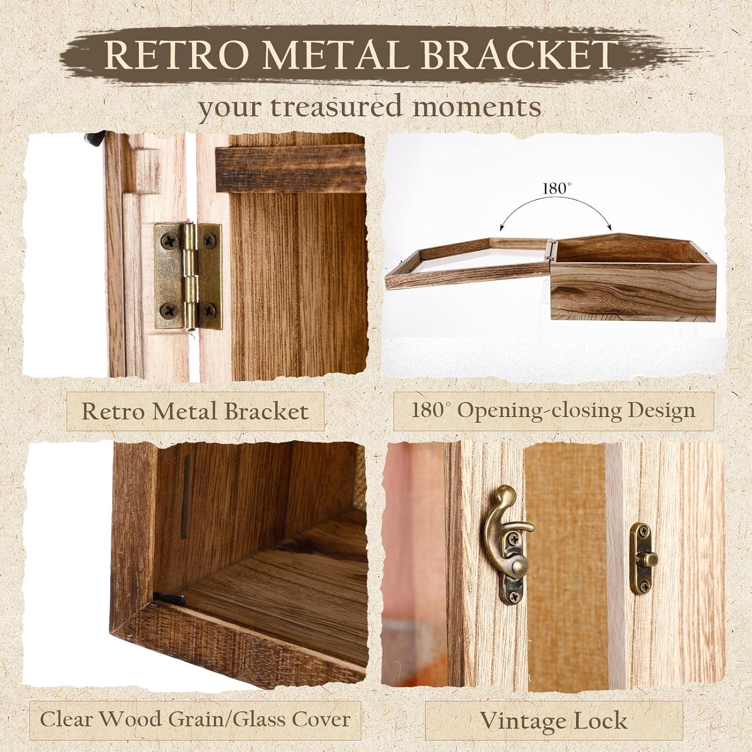 11 x 14 Inch Extra Deep Shadow Box Frame Depth 4.72in Large Shadow Box Display Cases with Linen Back and Removable Shelf House Shaped Picture Frame Wedding Bouquet Display for Picture Flower